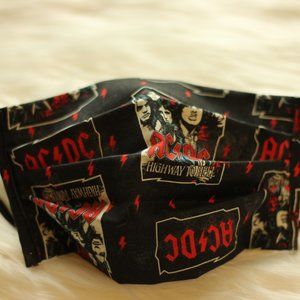 AC/DC Face mask. 100% cotton Washable mask